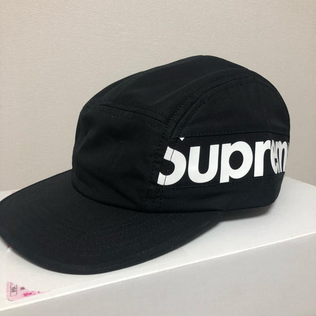 supreme side panel camp cap blackのサムネイル