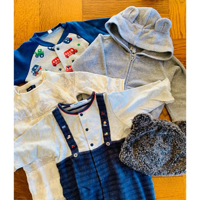 babyGAP(ベビーギャップ)の70サイズ冬物セット キッズ/ベビー/マタニティのベビー服(~85cm)(カバーオール)の商品写真