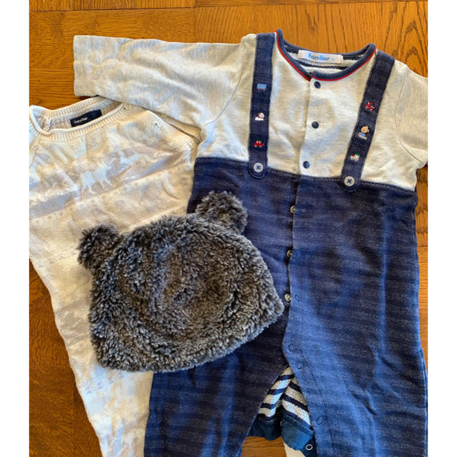 babyGAP(ベビーギャップ)の70サイズ冬物セット キッズ/ベビー/マタニティのベビー服(~85cm)(カバーオール)の商品写真