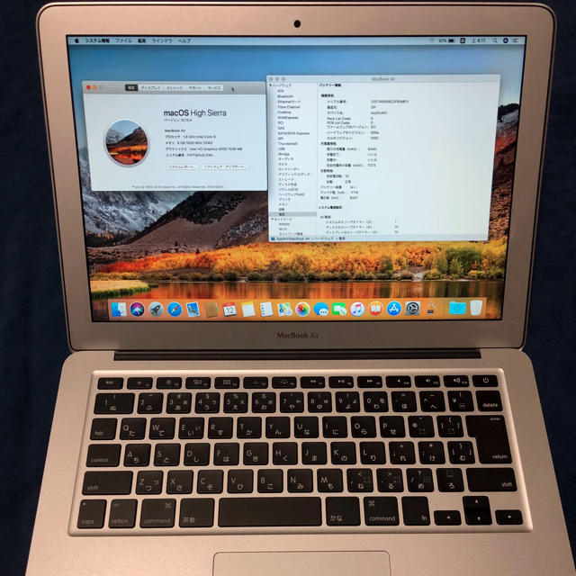 早い者勝ち (Apple) Mac - 256GB Air2017 【充電回数11のみ】MacBook ノートPC