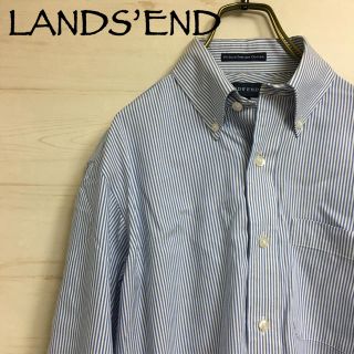 ランズエンド(LANDS’END)のLANDS’END ストライプシャツ(シャツ)