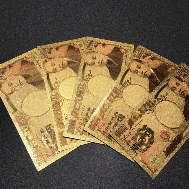 ゴールド10000円札。金運アップ！ エンタメ/ホビーのコレクション(印刷物)の商品写真