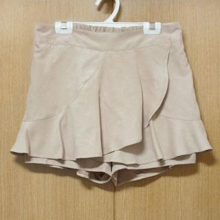 トランテアンソンドゥモード(31 Sons de mode)の【送込】スウェード ショートパンツ/ミニスカート 無地(ショートパンツ)