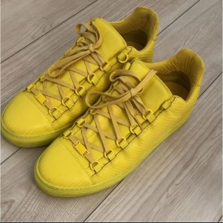 バレンシアガ(Balenciaga)のBALENCIGA バレンシアガ  アリーナ イエロー カーボン カニエ 42 (スニーカー)