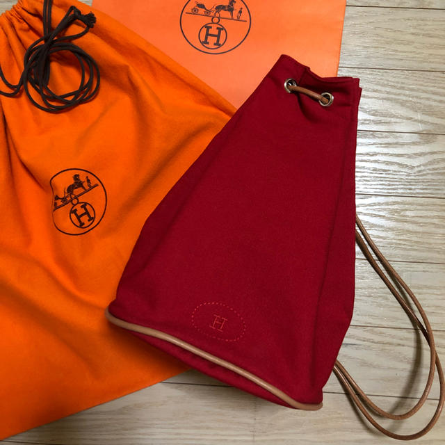 未使用レア◆HERMES◆エルメス◆ポーチリュックショルダー７７ｃｍ重さ