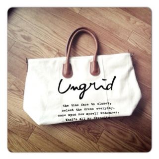 アングリッド(Ungrid)のレザーコンビキャンバストートbag(トートバッグ)