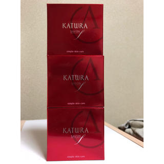 カツウラケショウヒン(KATWRA(カツウラ化粧品))のKATWRA 石鹸 サボン エフ 3個セット(洗顔料)