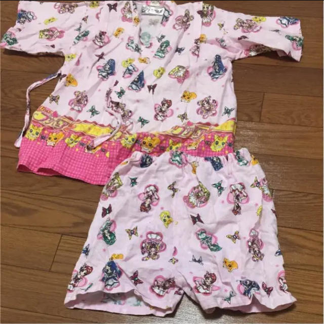 キッズ 甚平 プリキュア 120 キッズ/ベビー/マタニティのキッズ服女の子用(90cm~)(甚平/浴衣)の商品写真