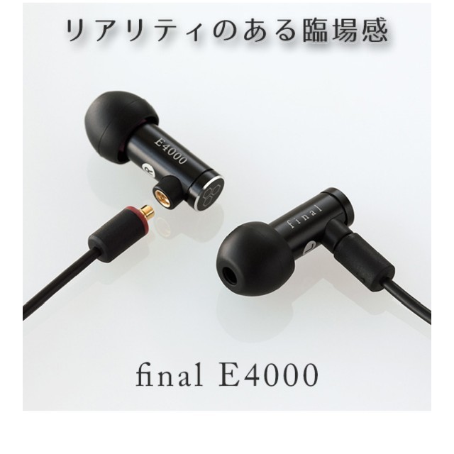 E4000 final HI-FI  スマホ/家電/カメラのオーディオ機器(ヘッドフォン/イヤフォン)の商品写真