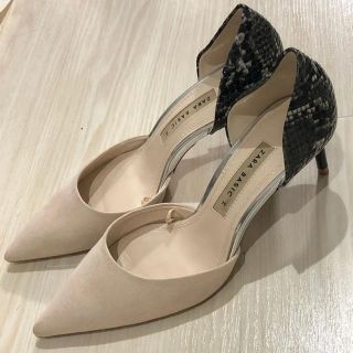 ザラ(ZARA)のzara パンプス パイソン柄 35(ハイヒール/パンプス)