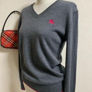 バーバリーブラックレーベル(BURBERRY BLACK LABEL)のBurberry black label☆V長袖ニット(ニット/セーター)