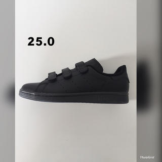 アディダス(adidas)の新品 アディダス スタンスミス 25.0 ベルクロ ブラック CQ2633(スニーカー)