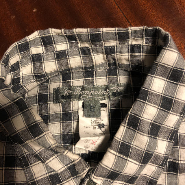 Bonpoint(ボンポワン)のボンポワン 長袖シャツ サイズ6 キッズ/ベビー/マタニティのキッズ服男の子用(90cm~)(Tシャツ/カットソー)の商品写真