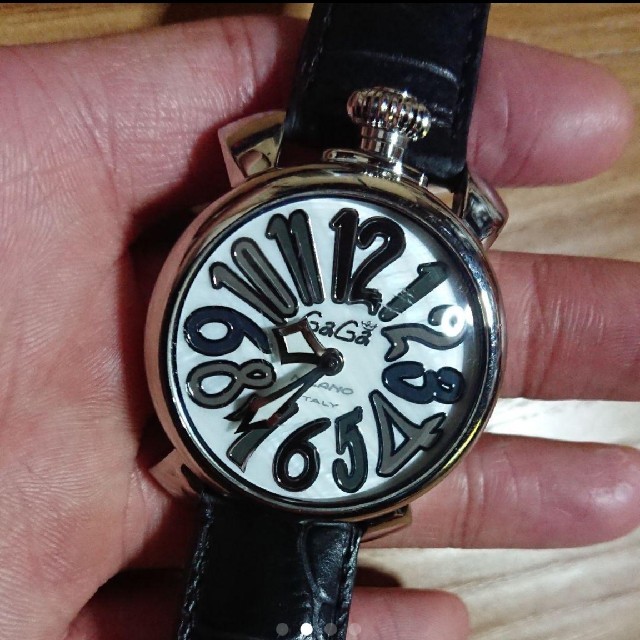 週末限定値下げ！ガガミラノ　　マヌアーレ　腕時計　新品ベルト付き
