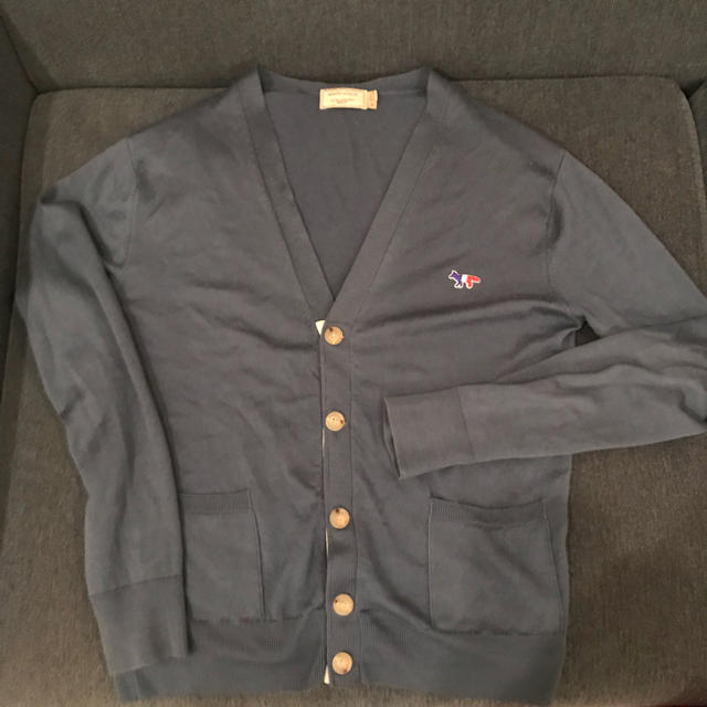 MAISON KITSUNE メゾンキツネ カーディガン S ネイビー 紺色 希少 黒
