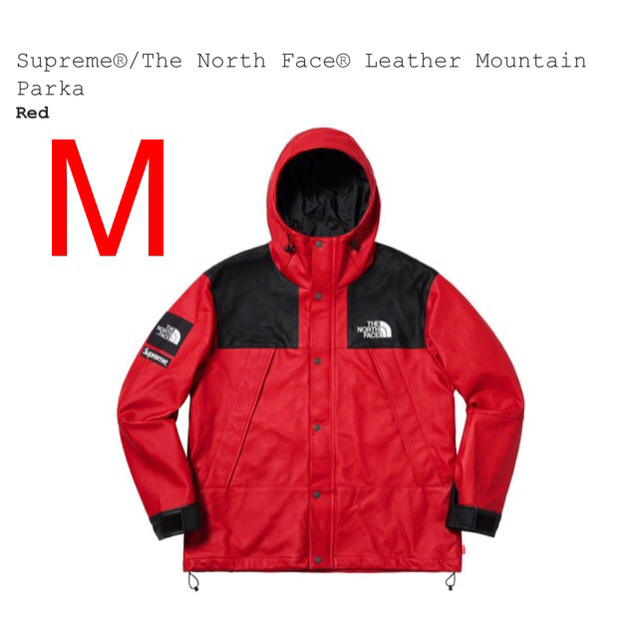 定価以下！ M 赤 Supreme × The North Face