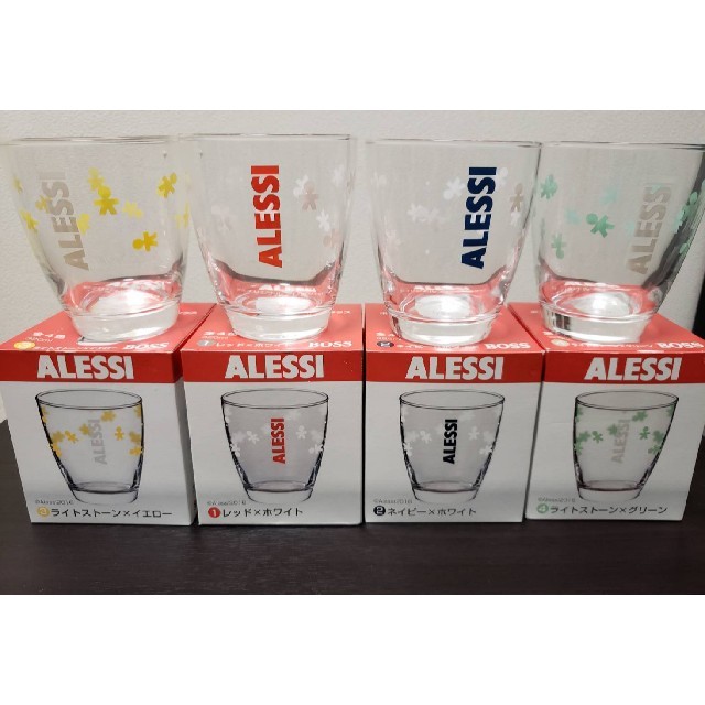 ALESSI(アレッシィ)のアレッシー　グラス　4色セット インテリア/住まい/日用品のキッチン/食器(グラス/カップ)の商品写真