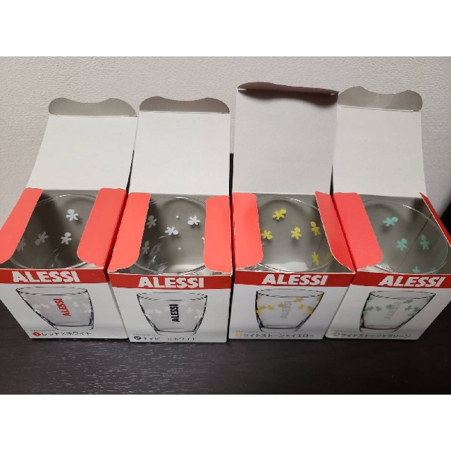 ALESSI(アレッシィ)のアレッシー　グラス　4色セット インテリア/住まい/日用品のキッチン/食器(グラス/カップ)の商品写真