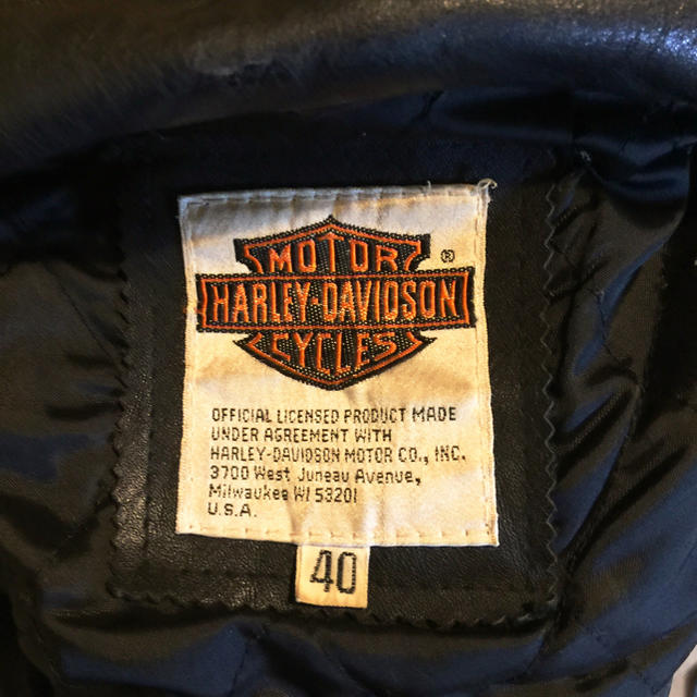 Harley Davidson(ハーレーダビッドソン)の激安特売‼️ハーレーライダースジャケットMサイズ中古 メンズのジャケット/アウター(ライダースジャケット)の商品写真