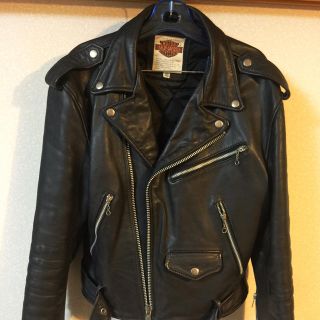 ハーレーダビッドソン(Harley Davidson)の激安特売‼️ハーレーライダースジャケットMサイズ中古(ライダースジャケット)