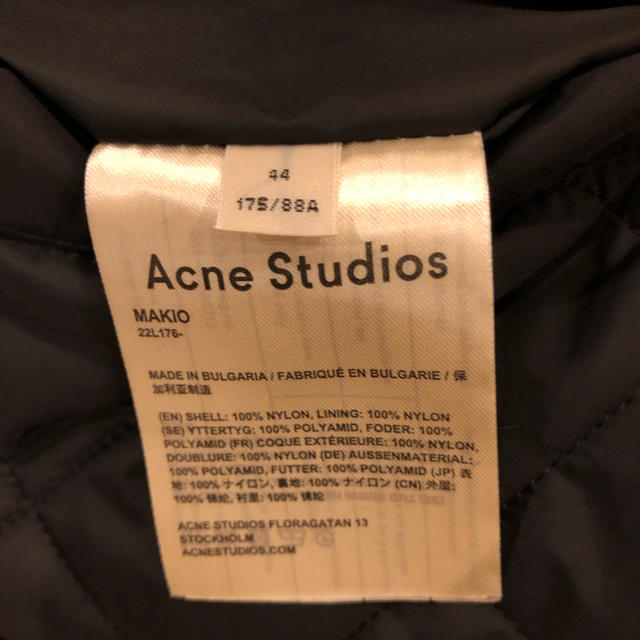 ACNE(アクネ)の新品未使用ACNE STUDIOS ボンバージャケット メンズのジャケット/アウター(フライトジャケット)の商品写真