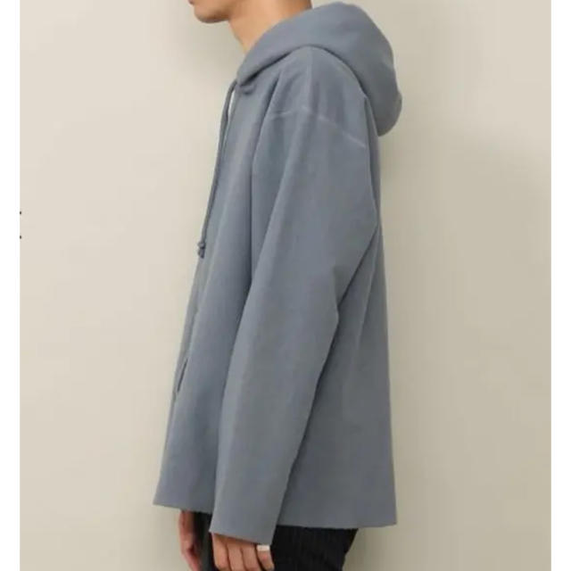 AURALEE SUPER MILLED SWEAT PARKA CUT-OFF