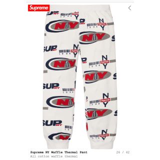 シュプリーム(Supreme)のSupreme waffle thermal Sサイズ(スラックス)