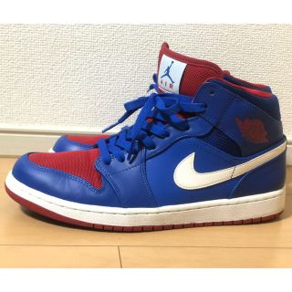 ナイキ(NIKE)のNIKE AIR JORDAN I MID ROYAL BLUE-RED(スニーカー)