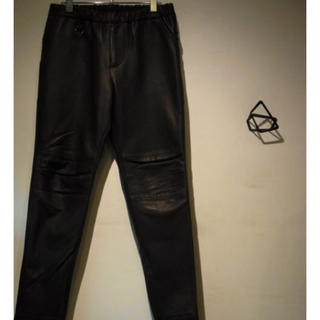 neonsighSUNSEA 14AW leather flea market pants