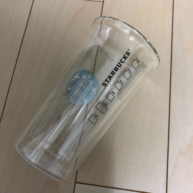 Starbucks Coffee(スターバックスコーヒー)のスタバ 福袋 2019 ロゴダブルウォールグラス  380ml インテリア/住まい/日用品のキッチン/食器(グラス/カップ)の商品写真