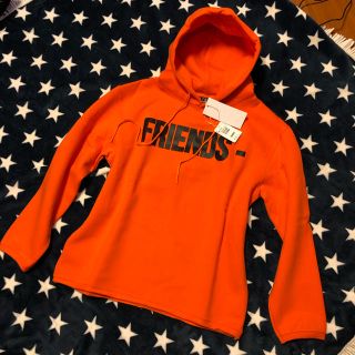 オフホワイト(OFF-WHITE)のVLONE スエットパーカー オレンジ M(パーカー)