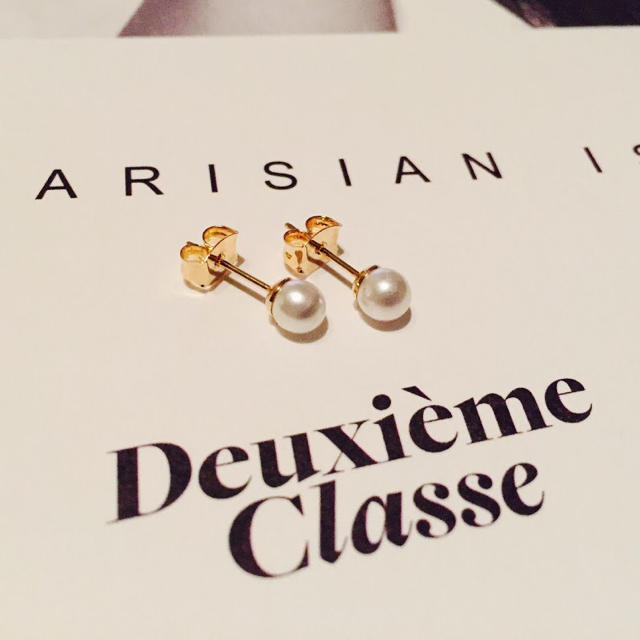 ★新品 DEUXIEME CLASSE ドゥーズィエムクラス 一粒パールピアス