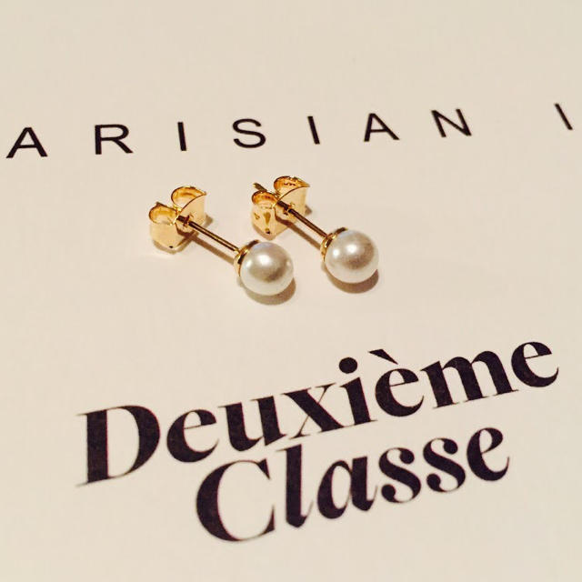 ★新品 DEUXIEME CLASSE ドゥーズィエムクラス 一粒パールピアス