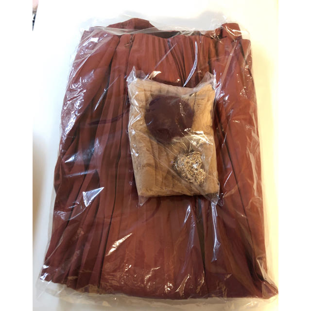 Lily Brown(リリーブラウン)のリリーブラウン 2019 福袋 ロングスカート ファーポシェット レディースのスカート(ロングスカート)の商品写真