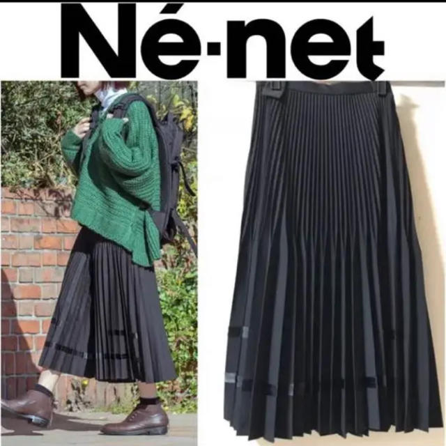 Ne-net - お値下げ中！定価20520 Ne-net チノプリーツ スカート 黒の ...