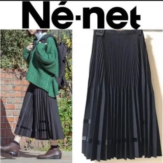 国際ブランド Ne-net SHEER 新品 プリーツスカート プリーツスカート ロングスカート ブラック Ne-net - humedit