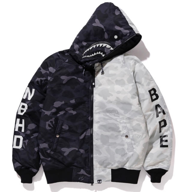 Lサイズ BAPE NEIGHBORHOOD SHARK HOODIE