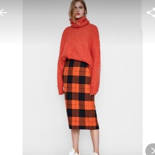 ザラ(ZARA)の【正規品】ZARA チェックスカート(ひざ丈スカート)