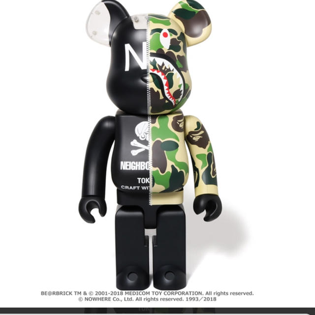 キャラクターグッズNEIGHBORHOOD®A BATHING APE® ベアブリック1000%