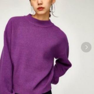 マウジー(moussy)の本日限定値下げ　moussy　ボリュームスリーブミドルネックニット(ニット/セーター)