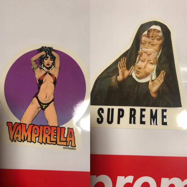 Supreme(シュプリーム)のsupreme sticker set ハンドメイドの文具/ステーショナリー(しおり/ステッカー)の商品写真