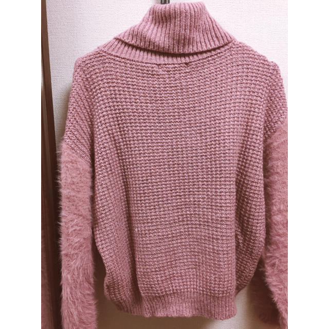しまむら(シマムラ)のピンクのニット レディースのトップス(ニット/セーター)の商品写真