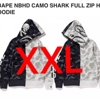 アベイシングエイプ(A BATHING APE)のXXL BAPE x NEIGHBORHOOD hoodie(パーカー)