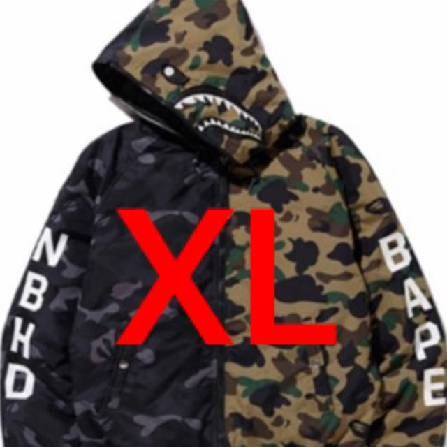 ジャケット/アウターXL BAPE NEIGHBORHOOD DOWN - ダウンジャケット