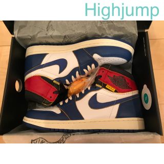 ナイキ(NIKE)のUNION AIR JORDAN 1 BLUE(スニーカー)