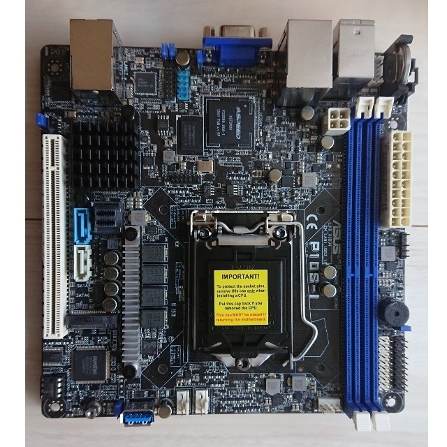 asus P10S-I Mini ITX LGA1151 サーバー マザーボードPC/タブレット