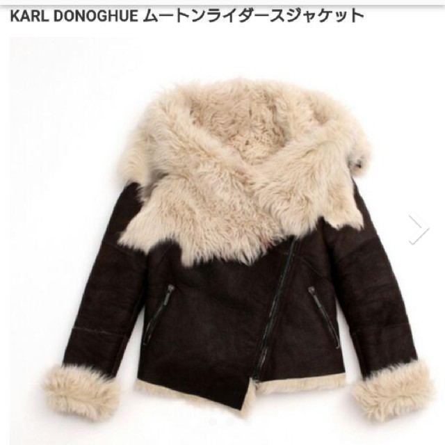 momonga様】KARL DONOGHUE ムートンライダースジャケット momonga様】KARL DONOGHUE ムートンライダースジャケット