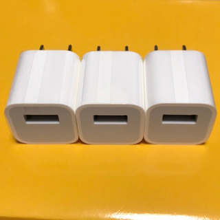 アップル(Apple)のiPhone 充電器 コンセント部分×3個(バッテリー/充電器)