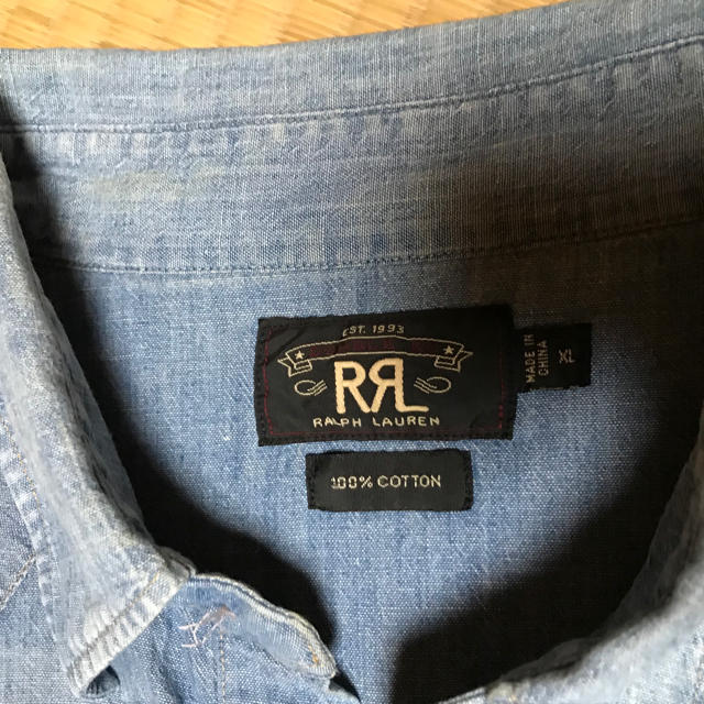 RRL(ダブルアールエル)のRRL シャンブレーシャツ XL メンズのトップス(シャツ)の商品写真
