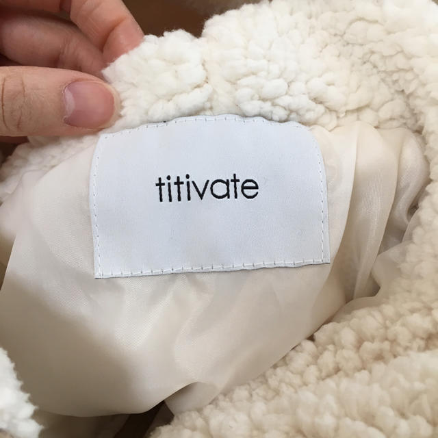 titivate(ティティベイト)のtitivate ボアフードブルゾン レディースのジャケット/アウター(ブルゾン)の商品写真